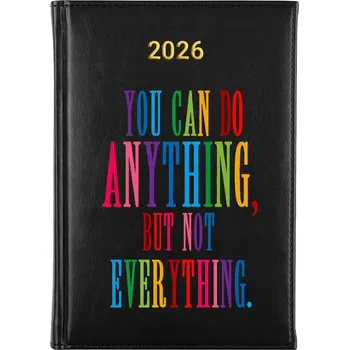 Kalendář Knižkový kalendář 2026 A5 černý