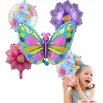 Balónek SADA BALÓNKŮ MOTÝLCI balónky na narozeninovou oslavu párty 5 ks
