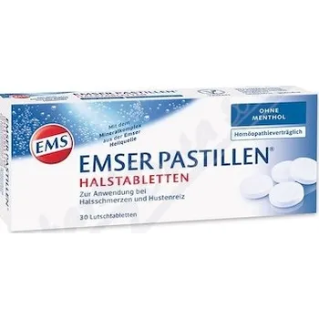 Lék na bolest v krku Emsské pastilky bez mentolu 30ks