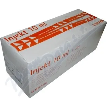 Injekční stříkačka Stříkačka INJEKT 2-dílná 10ml LE oranž.ster.100ks