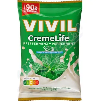Bonbon Vivil CremeLife peprmint bez cukru 90g