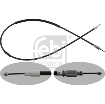 Lanko parkovací brzdy Tažné lanko, parkovací brzda FEBI BILSTEIN 36935