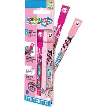 MITAMA Spinny Pen, vymazatelný, Tokyo/Paris - sada 2 ks