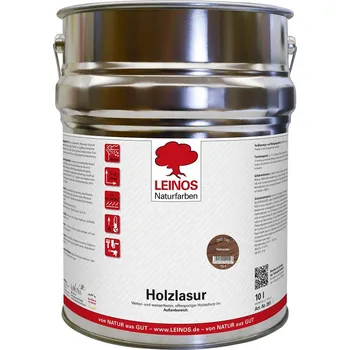 barva a nátěr na dřevo LEINOS 260.082 - Venkovní lazura na dřevo 10lt