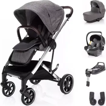 Kočárek Zopa Set kočárek Quest+ korba+ adaptéry+ autosedačka+ báze Tornado Grey/Silver