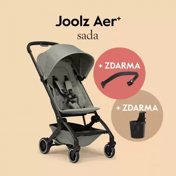 Kočárek Joolz AER+ kočárek SADA madlo a držadlo na nápoj Sage green