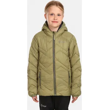 Dívčí bunda Chlapecká zateplená bunda KILPI REBEKI-JB UJ0105KI ZELENÁ 122