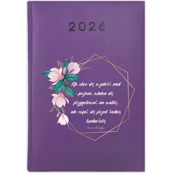 Kalendář Knižní kalendář 2026 A5 FunnyCase fialový