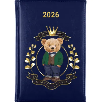 Kalendář Knižní kalendář 2026 A5 modrý