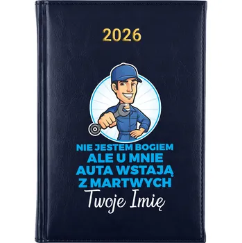 Kalendář Knižkový kalendář 2026 A5 FunnyCase modrý