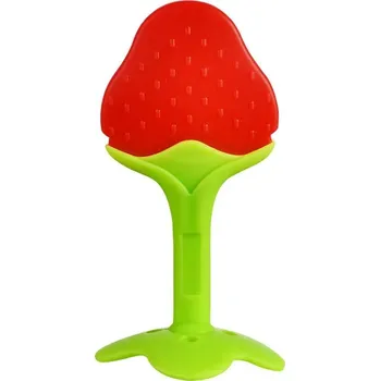 Dětský silikonový kartáček s roztomilým tvarem | dětské kousátko, silikonový kartáček - Zlato