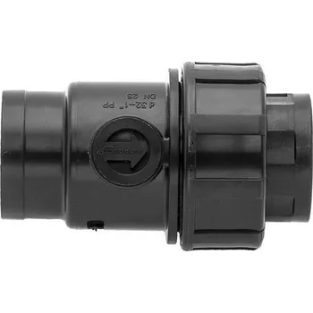 Fitinka PE Zpětná klapka závitová 1/2" x 1/2" - PN16, na polyetylen UNI1077002002