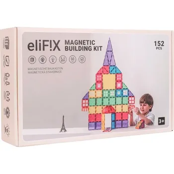 ostatní stavebnice eliNeli Magnetická stavebnice EliFix fresh - listy 152 ks
