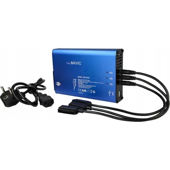 Dron Nabíječka 5v1 pro DJI Mavic Pro – nabíjecí stanice pro 3 baterie, ovladač a smartphone