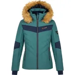 Dámská lyžařská bunda KILPI ALISIA-W SL0111KI TMAVĚ ZELENÁ 34