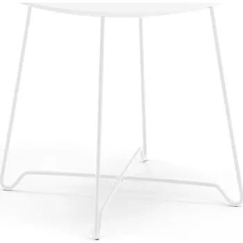 Konferenční stolek Konferenční stolek IRIS, Ø500 mm, bílá, bílá deska