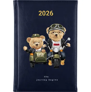 Kalendář Knižkový kalendář 2026 A5 FunnyCase modrý