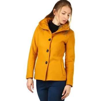 Dámský kabát TopMode Dámský krátký flaušový kabát 505306 L