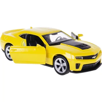 autíčko CHEVROLET CAMARO ZL1 MODEL METAL WELLY 1:34/39 ŽLUTÝ