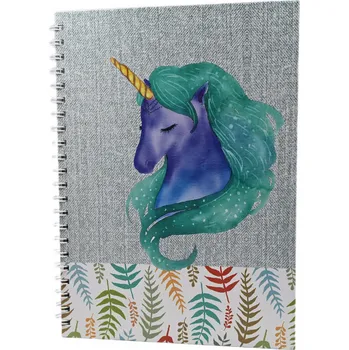 Sešit VELKÝ KROUŽKOVÝ SEŠIT A4 JEDNOROŽEC DENÍK NOTES PRO DĚTI