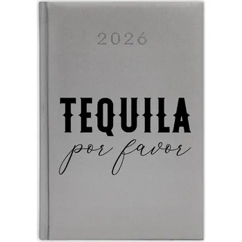 Kalendář Knižní kalendář 2026 A5 FunnyCase stříbrný