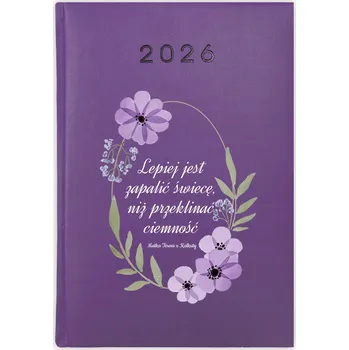 Kalendář Knižní kalendář 2026 A5 FunnyCase fialový