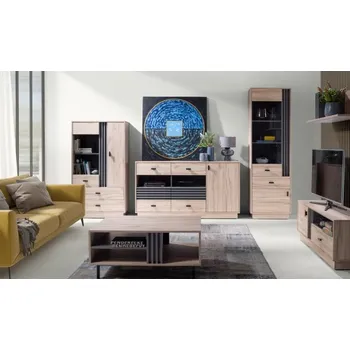 Obývací stěna Meblar Obývací stěna Allmo 2 Vyber provedení: Kašmír + antracit