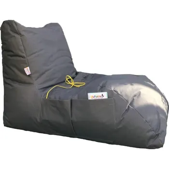 Sedací pytel Sedací vak ve tvaru lenošky Daybed šedý