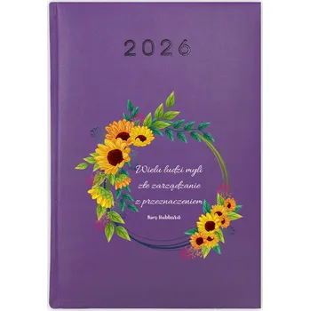 Kalendář Knihový kalendář 2026 A5 fialový