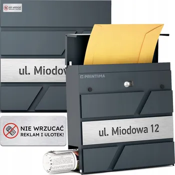 Poštovní schránka Poštovní schránka vhoz Printima šedá