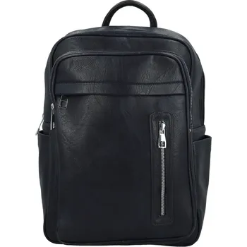 Městský batoh Trendy dámský koženkový batůžek Tangia, tmavě modrý