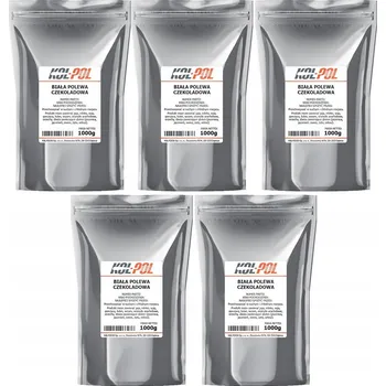 Čokoláda Bílá čokoládová poleva Kol-pol 5 kg k rozpuštění