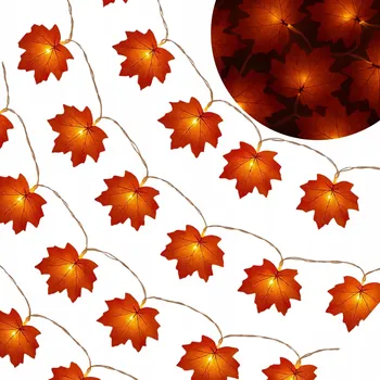 Vánoční dekorace Světelný řetěz Springos 330 cm na baterie, oranžový