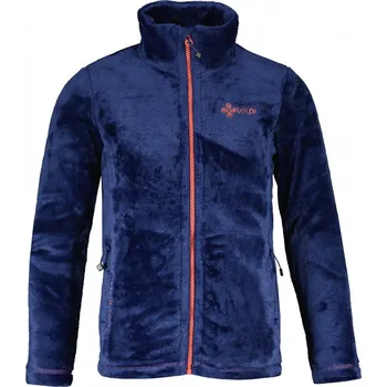 Dívčí mikina Dívčí fleecová mikina KILPI ERIN-JG QJ0422KI TMAVĚ MODRÁ 86