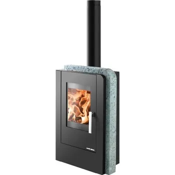 Krbová kamna HAAS+SOHN NORDBY krbová kamna 2-6,4kW, černá/speckstein - doprava zdarma