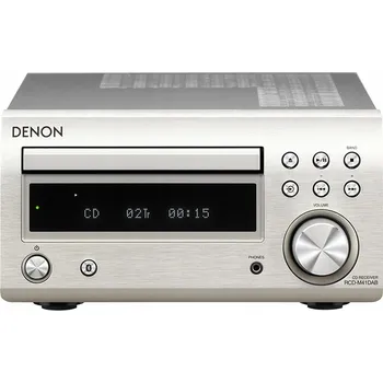 Hi-Fi Zesilovač Stereo zesilovač DENON RCD-M41 DAB+ Stříbrný Bluetooth CD
