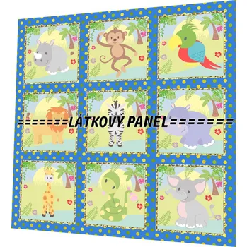 Panel bavlna - sada motivů-8 DŽUNGLE Velikost: 35x35cm