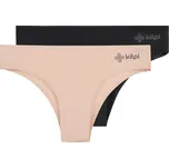 Dámské kalhotky 2pack KILPI 2P NELIA-W RL0222KI SVĚTLE RŮŽOVÁ/ČERNÁ 46