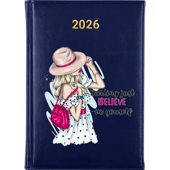 Kalendář Knižní kalendář 2026 A5 modrý