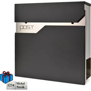 Poštovní schránka D3692C poštovní schránka černá + nerez Nerez / Černá Ne