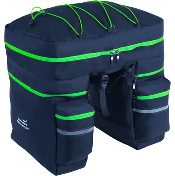 brašna na kolo Cyklistická brašna zadní CONVEY Brašna na nosič 3 komory objem 60l