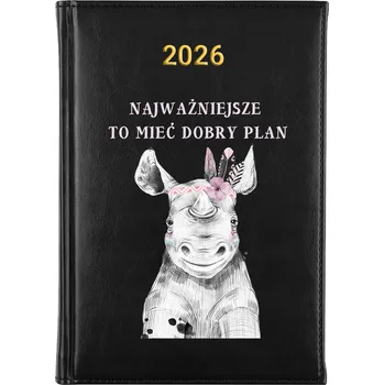 Kalendář Knižkový kalendář 2026 A5 černý