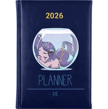 Kalendář Knižní kalendář 2026 A5 modrý