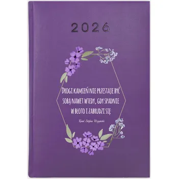 Kalendář Knižní kalendář 2026 A5 FunnyCase fialový