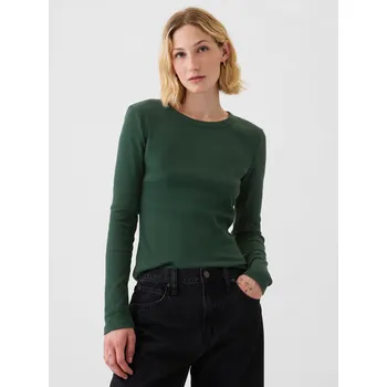 Dámské tričko GAP Žebrované tričko - Dámské GAP zelená 3020112