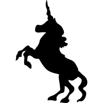 Samolepicí dekorace na vozidlo Samolepka na auto jednorožec 5r 10 cm x 15 cm