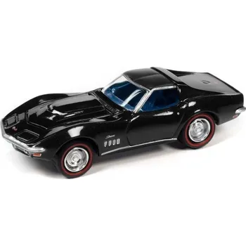 autíčko Chevrolet Corvette 427 1969 černá 1:64 - Johnny Lightning Chevrolet Corvette 427 - sběratelský model autá 1/64