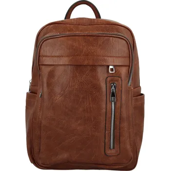 Městský batoh Trendy dámský koženkový batůžek Tangia, cofffee