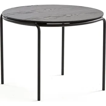 Konferenční stolek Konferenční stolek ASHLEY, Ø770 mm, výška 530 mm, černá, černá deska