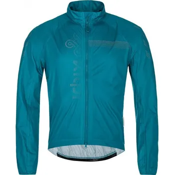 Cyklistické oblečení Pánská cyklo bunda KILPI RAINAR-M QM0116KI TYRKYSOVÁ XS